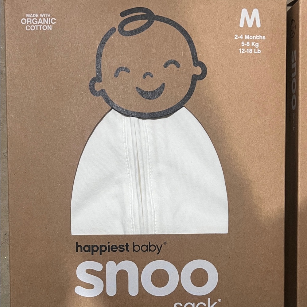 happiest baby Snoo Sack Baby Sleep Sack - White (M)